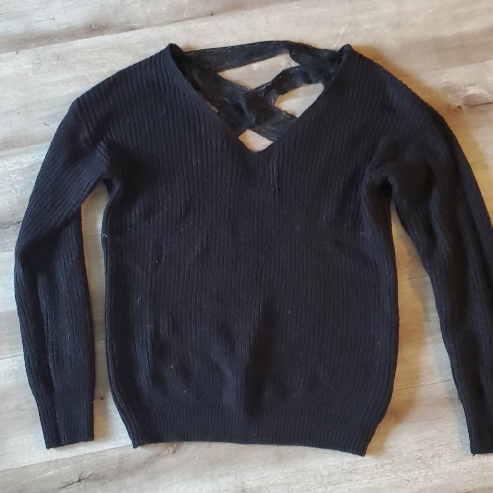 Lace sweater